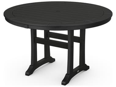 POLYWOOD® Nautical Recycled Plastic 48'' Round Dining Table PWRT448L1