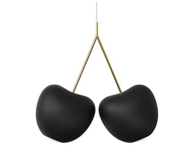 Qeeboo Cherry 2-Light Black Globe Pendant QB20001BLO