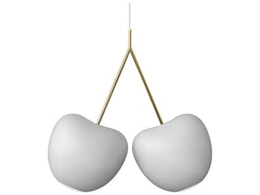 Qeeboo Cherry 2-Light Ivory White Globe Pendant QB20001WHO