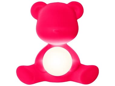 Qeeboo Teddy Girl Fuchsia Velvet Pink Table Lamp QB25002FXFL
