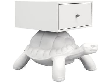 Qeeboo Turtle Carry 1-Drawer Nightstand QB36007WH