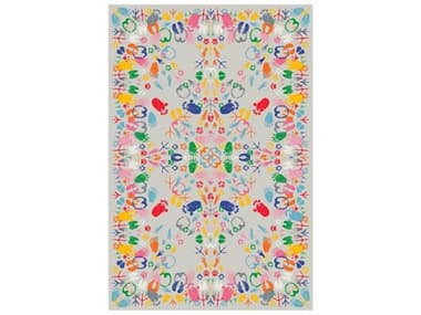 Qeeboo Lets Dance Animal Traces Graphic Area Rug QB42005RTLT