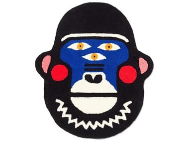 Qeeboo Oggian Gorillo Graphic Area Rug QB42106GOM