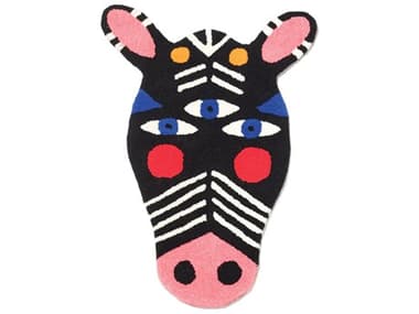 Qeeboo Oggian Zibra Graphic Area Rug QB42106ZBM