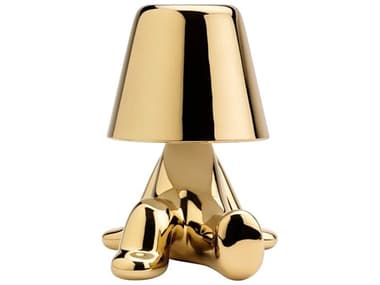 Qeeboo Golden Brothers Gold Table Lamp QB43001BB