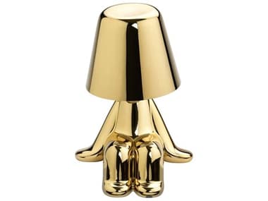 Qeeboo Golden Brothers Gold Table Lamp QB43001SM