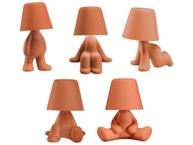 Qeeboo Sweet Brothers Terracotta Orange Table Lamp (Set of 5) QB43004TEX5