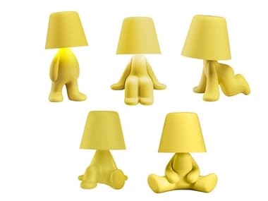 Qeeboo Sweet Brothers Yellow Table Lamp (Set of 5) QB43006YEX5