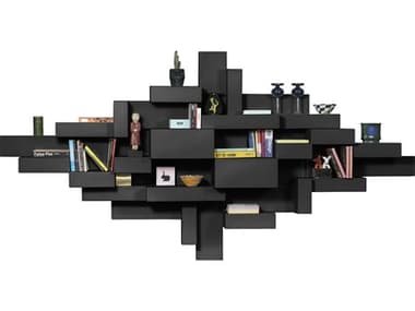 Qeeboo Primitive Black Wall Bookshelf QB44001BL