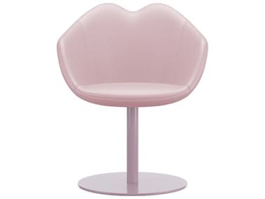Qeeboo XOXO Pink Leather Arm Dining Chair QB68001PI