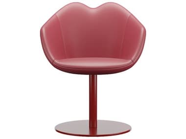 Qeeboo XOXO Red Leather Arm Dining Chair QB68001RE