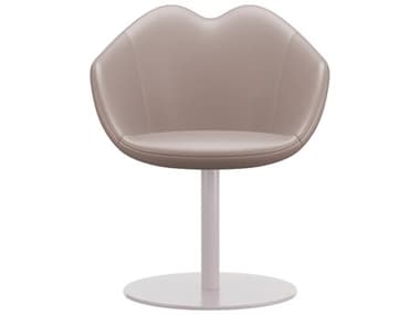 Qeeboo XOXO White Leather Arm Dining Chair QB68001WH