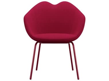 Qeeboo XOXO Red Upholstered Arm Dining Chair QB68004RE