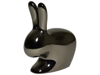 Qeeboo Rabbit Baby Black Accent Chair QB90003BIS