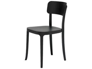 Qeeboo Outdoor K Black Polypropylene Dining Chair (Set of 2) QBO14001BL