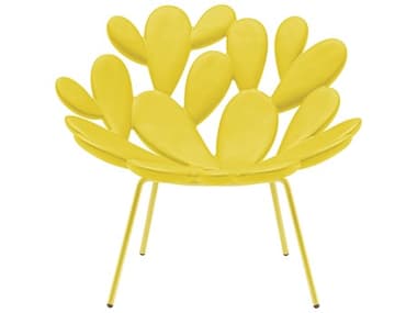 Qeeboo Outdoor Filicudi Yellow Recycled Plastic Lounge Chair QBO17001YEYE
