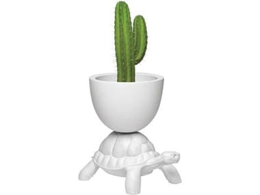 Qeeboo Outdoor Turtle Carry White Planter QBO36004WH