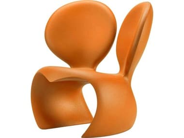 Qeeboo Outdoor Don't F**K With The Mouse Bright Orange Recycled Plastic Lounge Chair QBO52001BO