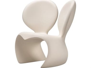 Qeeboo Outdoor Don't F**K With The Mouse White Recycled Plastic Lounge Chair QBO52001WH