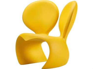 Qeeboo Outdoor Don't F**K With The Mouse Yellow Recycled Plastic Lounge Chair QBO52001YE