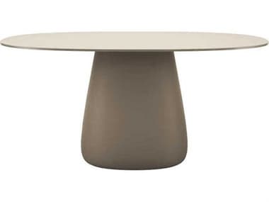 Qeeboo Outdoor Cobble Ottawa Recycled Plastic Oval Dining Table QBO63005OT