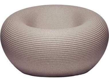 Qeeboo Outdoor Nami Warm Grey Mix Recycled Plastic Lounge Chair QBO65001GYM