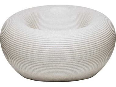 Qeeboo Outdoor Nami Stone White Mix Recycled Plastic Lounge Chair QBO65001WHM