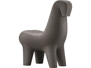 Qeeboo Outdoor Ghoda Black Mix Recycled Plastic Lounge Chair QBO67001BLM
