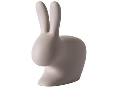 Qeeboo Outdoor Rabbit Dove Grey Recycled Plastic Lounge Chair QBO90001DG