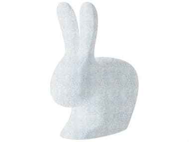 Qeeboo Outdoor Rabbit White Mix Recycled Plastic Lounge Chair QBO90001WHM