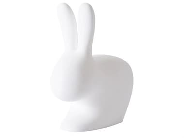 Qeeboo Outdoor Rabbit White Recycled Plastic Lounge Chair QBO90002WH