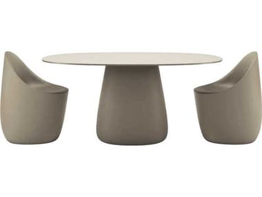 Qeeboo Outdoor Cobble Ottawa Recycled Plastic Dining Set QBOCOBBLEDINSET12