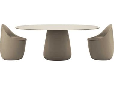 Qeeboo Outdoor Cobble Ottawa Recycled Plastic Dining Set QBOCOBBLEDINSET7