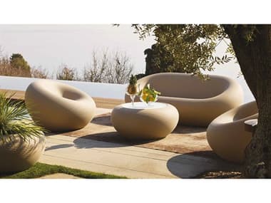 Qeeboo Outdoor Nami Dove Grey Recycled Plastic Lounge Set QBONAMILNGSET