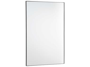 Quorum Matte Black Rectangular Wall Mirror QM11243659