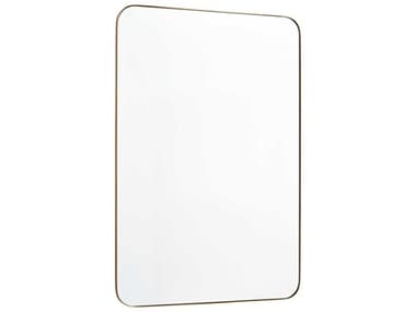 Quorum Gold Rectangular Stadium Wall Mirror QM12243621