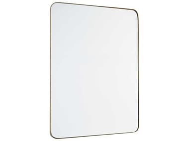 Quorum Gold Rectangular Stadium Wall Mirror QM12304021