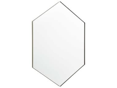 Quorum Silver Hexagon Wall Mirror QM13243461