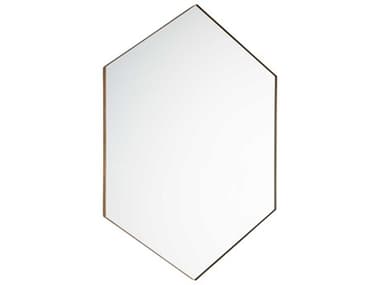 Quorum Gold Hexagon Wall Mirror QM13284021