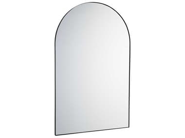 Quorum Matte Black Arch Wall Mirror QM14294659