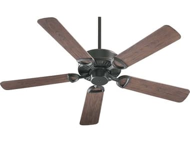 Quorum Estate Old World 52'' Wide Outdoor Ceiling Fan with Walnut Blades QM14352595