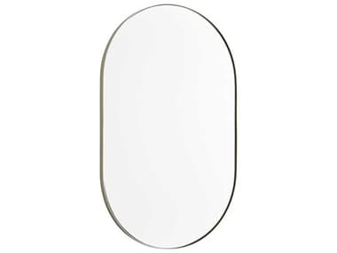 Quorum Silver Oval Capsule Wall Mirror QM15203261