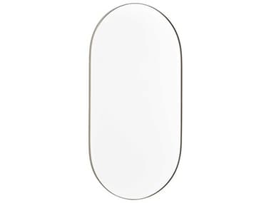 Quorum Silver Oval Capsule Wall Mirror QM15214061