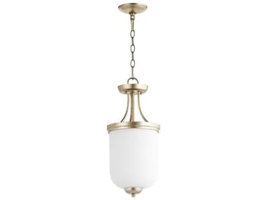 Quorum Enclave 2-Light Aged Silver Leaf Mini Pendant QM2759960