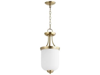 Quorum Enclave 2-Light Aged Brass Mini Pendant QM2759980