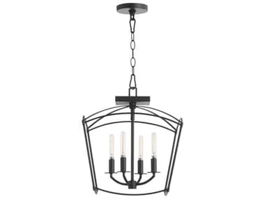 Quorum Mantle 4-Light Matte Black Pendant QM28121459