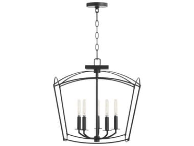 Quorum Mantle 5-Light Matte Black Pendant QM28121859