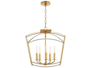 Quorum Mantle 5-Light Gold Leaf Pendant QM28121874