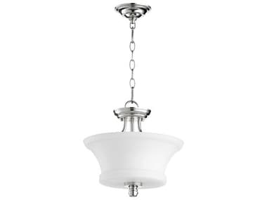 Quorum Rossington 2-Light Polished Nickel Pendant QM29221362