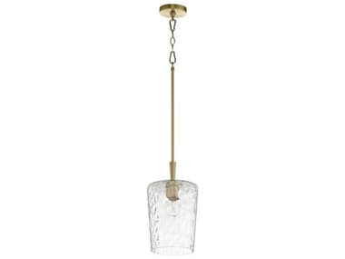 Quorum Goodwin 1-Light Aged Brass Mini Pendant QM320480